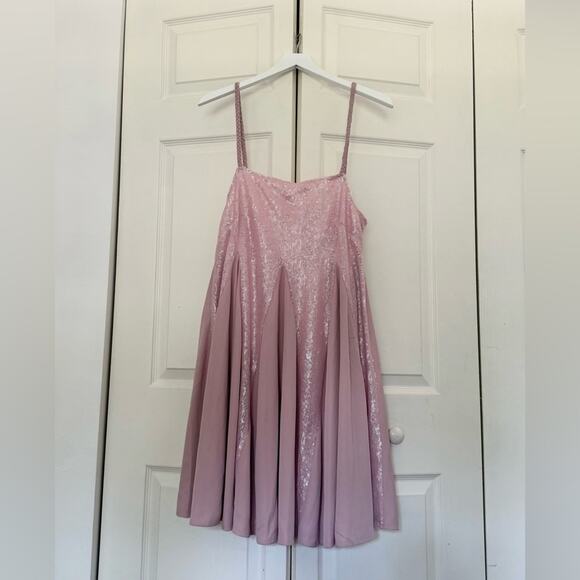 NWT Mestiza New York Margot Sequin Mini Dress Pink Balletcore Size Medium - Picture 4 of 12